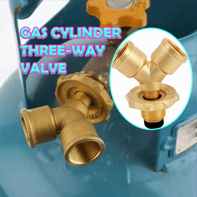 Sambungan pipa 3 titik Katup tiga arah Sambungan Adaptor Pembagi Gas Tangki cair Selang Gas Cabang K