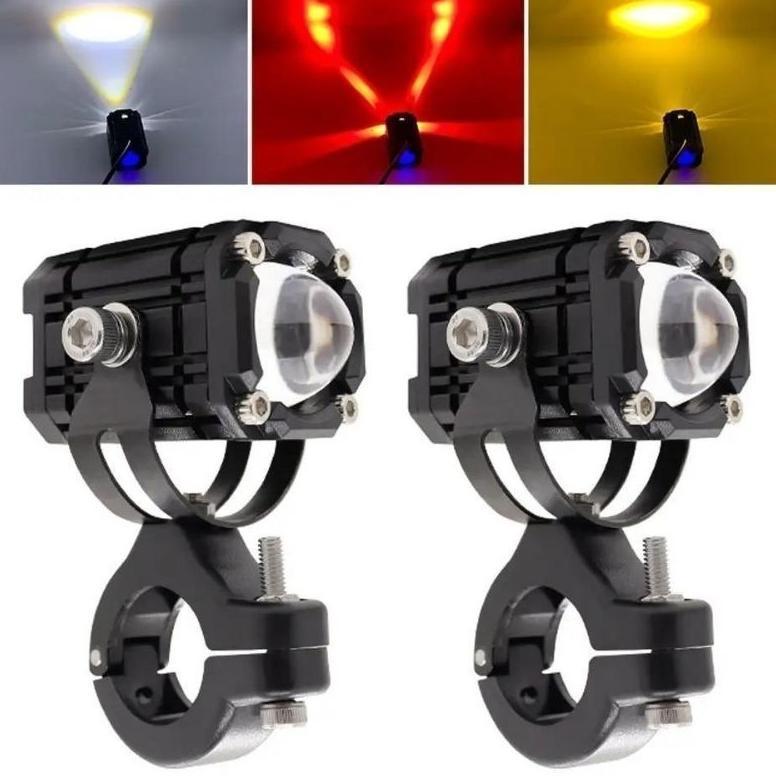 Gratis Ongkir Lampu Sorot Led Laser Motor 5 Mode 3 Warna Tembak Jauh Dekat Waterproof Lampu Tembak M