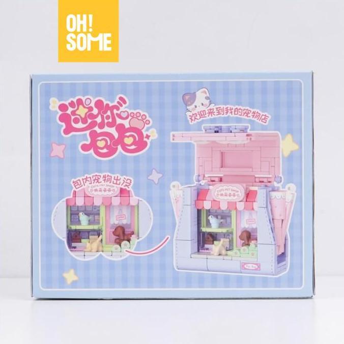 OhSome  Wekki Building Block Mainan Rakit Brick Blok Susun 3D DIY Cute Disney Bag Series / Balok Sus