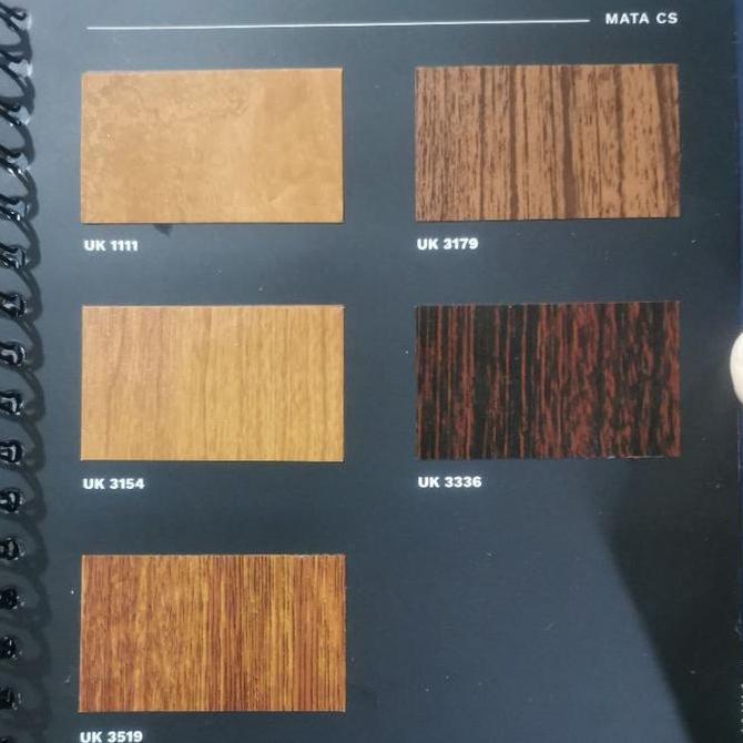 Supercon sheet vicon sheet Pvc pelapis mebel interior warna kayu