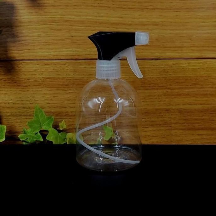 Botol spray 500ml pendek bening / Botol kispray 500ml PET / BOTOL PET