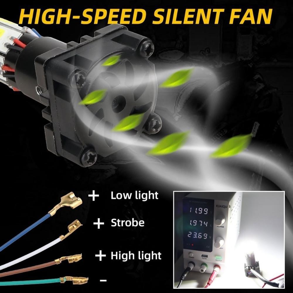 Premium Lampu Led Motor 6 Sisi M02E Bergaransi Original 35 Watt/Lampu Led Motor H4 H6 6 Sisi M02E Or