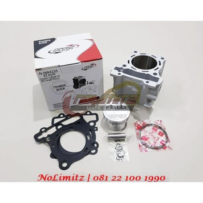 APITOYA Bore Up Ceramic Cylinder Forged Piston Kit 63mm KTC NMAX Aerox 155