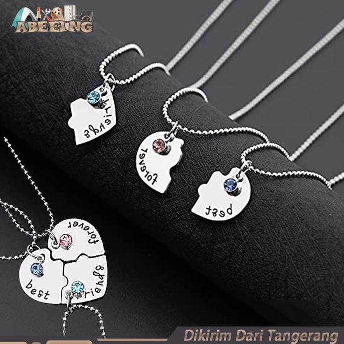 MALUKSHURE Kalung Persahabatan 3 Orang Magnet Kalung Best Friend Forever