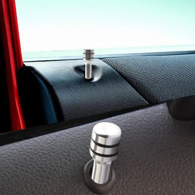 BRAVECOU 4pcs Pin Pengunci Pintu Interior Mobil Universal Kunci Pintu Mobil Kunci Pintu Mobil Futura