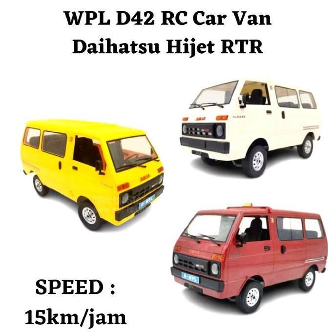 NEW WPL D42 RC CAR VAN DAIHATSU HIJET MOBIL REMOTE CONTROL ORI