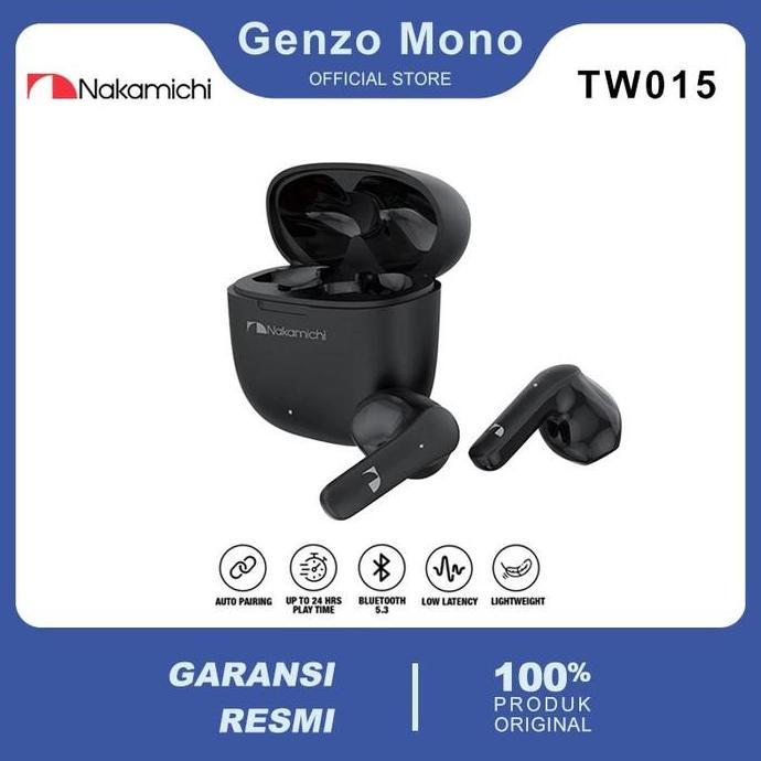 Nakamichi TW015 True Wireless Earphone Bluetooth Gaming TWS HD