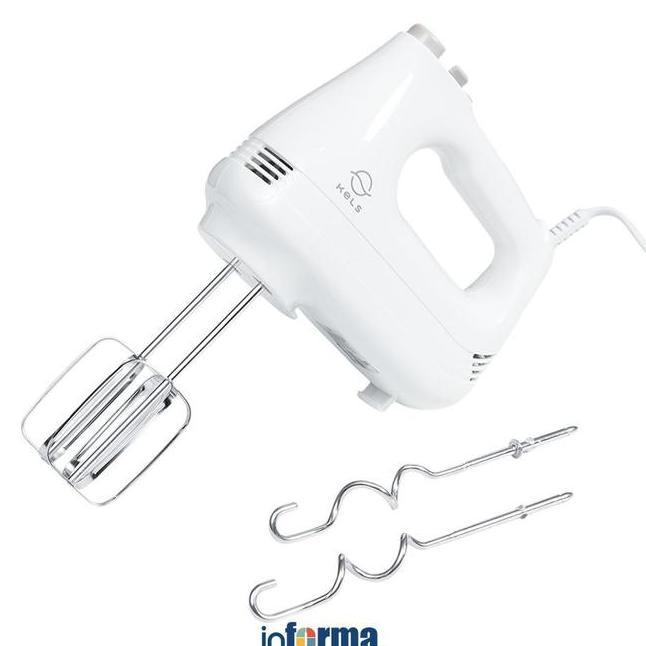 Informa Kels Delly Hand Mixer Putih Pengaduk Adonan Kocokan Telur Alat Masak Pembuat Kue Pengaduk