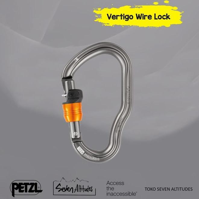 Carabiner Vertigo Wire Lock Petzl