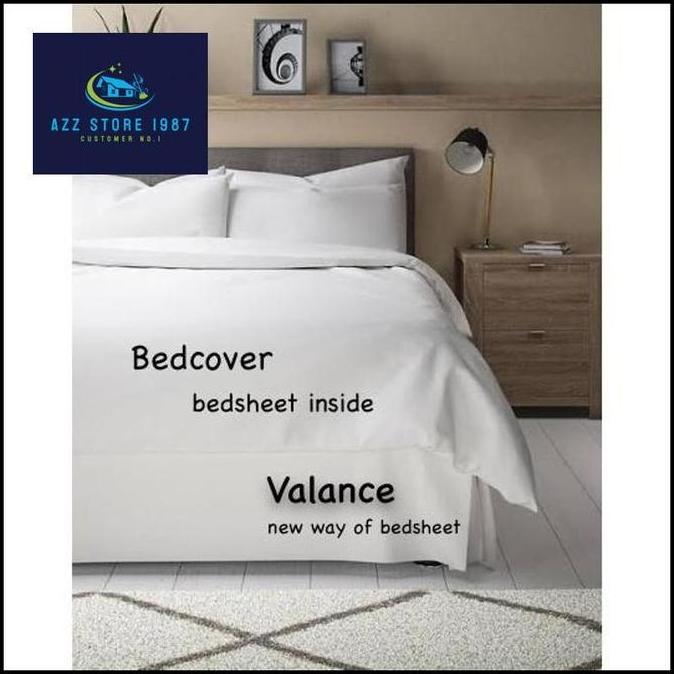 Pillow Case ROMANTIC CVC Putih polos Hotel TC 150 Sarung bantal hotel