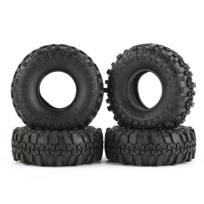 4 Pcs Austar Ax-4020 1.9 110Mm Rubber 1/10 Tires Scx10 D90