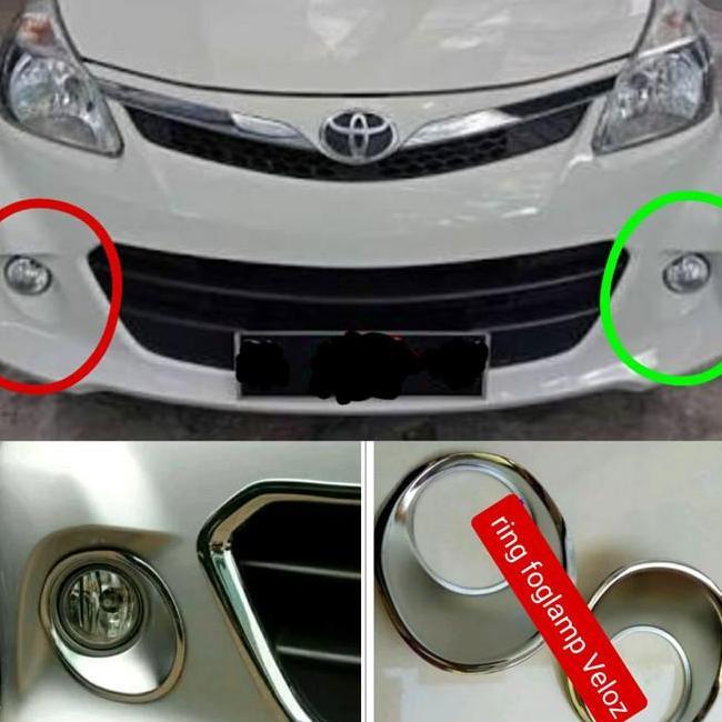 Garnish/Ring Foglamp Chrome Veloz 2012 All Avanza Type 2012-2014