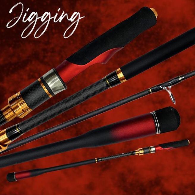 Aquapro Paket Set Joran Pancing Jging Full Hh Carbon Dan Reel Pancing Spool Metal Smooth