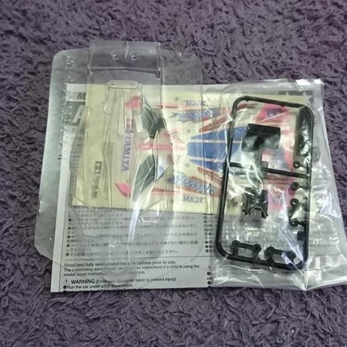 tamiya body polycarbonate dan stiker set avante mk II pink original