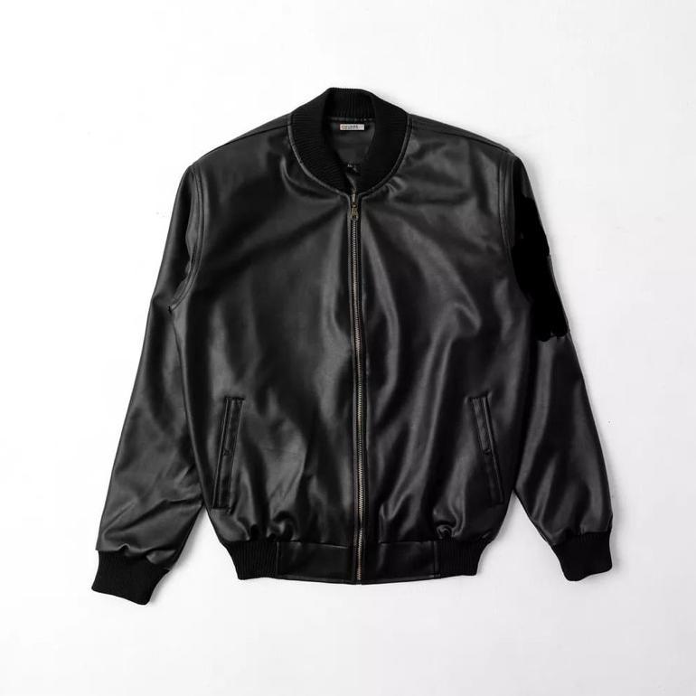 Fast Delivery Jaket Kulit Bomber Viena Casual Jacket Bomber Kulit Pria Wanita Jaket Bomber Pria Jake
