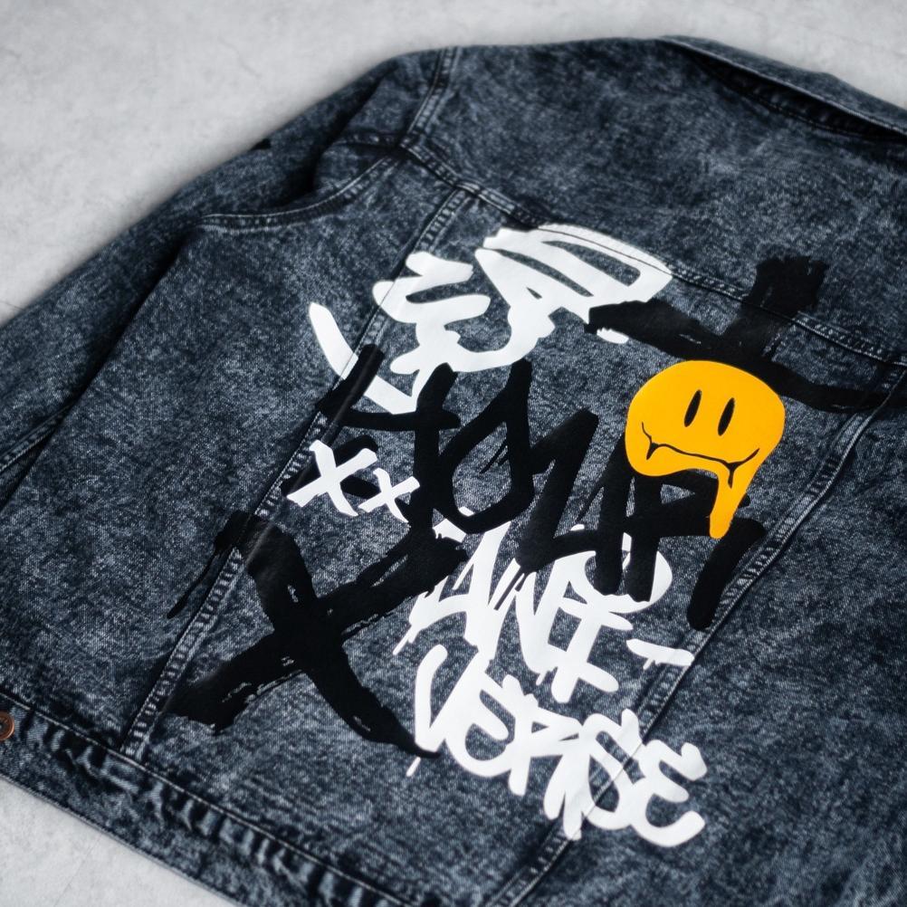 Terbaru Papago - Jaket Jeans - Jaket Denim Pria - Smiley