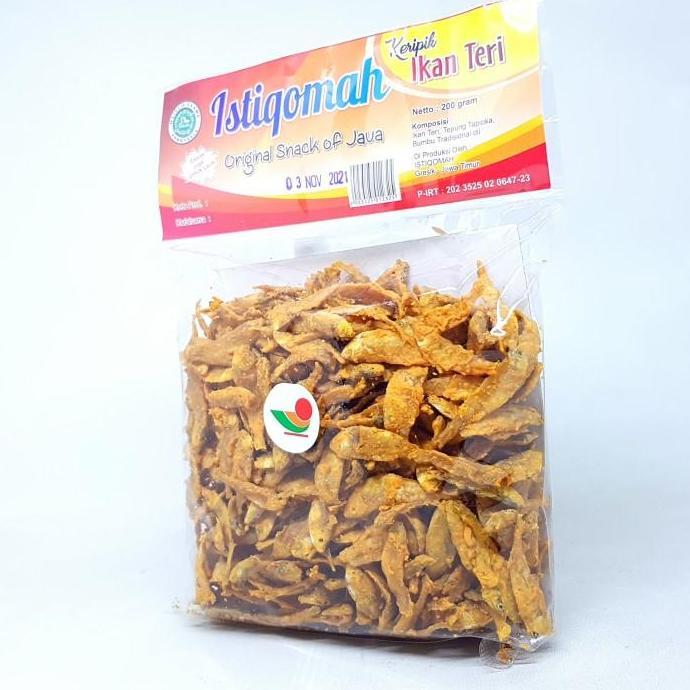 ISTIQOMAH KERIPIK IKAN TERI 200gr | KRIPIK GRINTING CRISPY MINI BABY