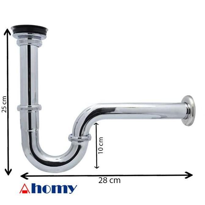 sifon leher angsa wastafel volk sa-01 stainless steel