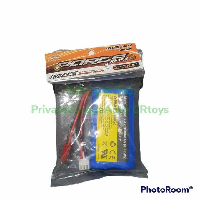 Crtoys Baterai Lion Wpl Mn D12 1200Mah Soket Jst