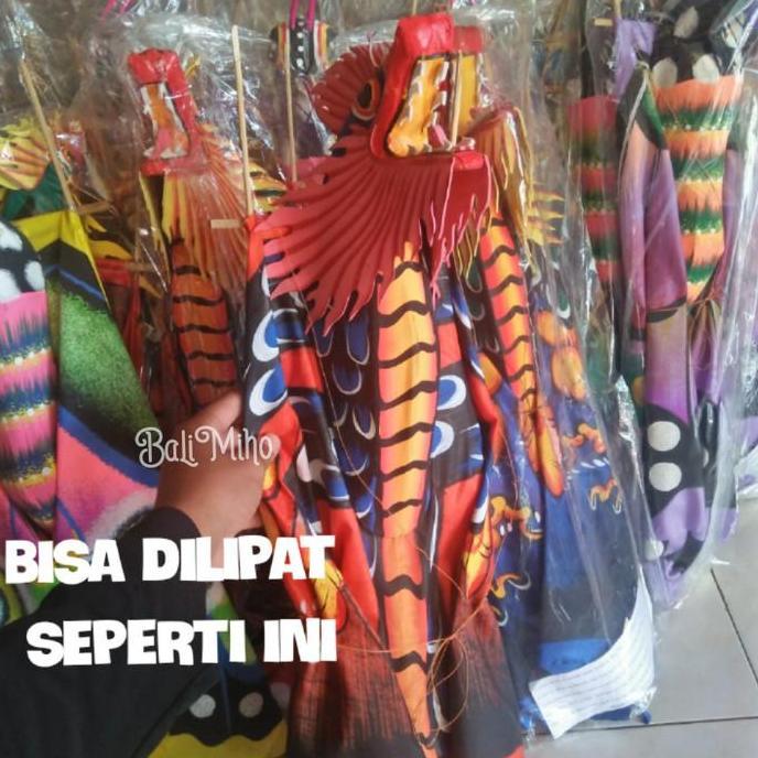 layang layang naga kain 3 dimensi/layangan kain naga/layangan bali