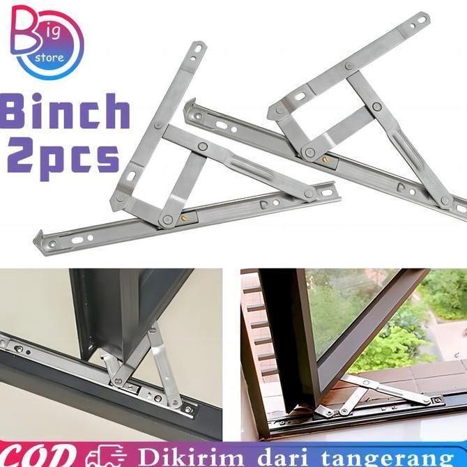 DISSORDE 2pcs/Set Engsel Casement 8 Inch Engsel Casement Jendela Stainless Engsel Jendela Casement
