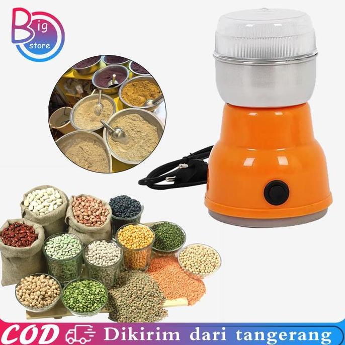 FKINAPE Alat Blender Puyer Obat Sci Listrik Blender Cafe Kopi Penggiling Rumah