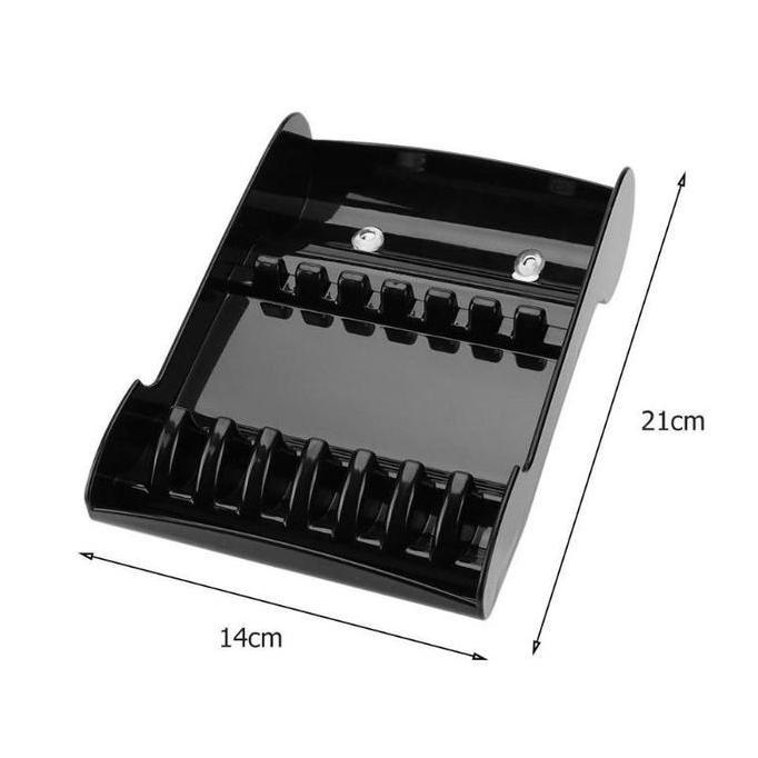 SEIRAKY Rak Holder Gunting Salon Premium Kotak Organizer Alat Cukur Rambut Tempat Clipper Sisir Barb