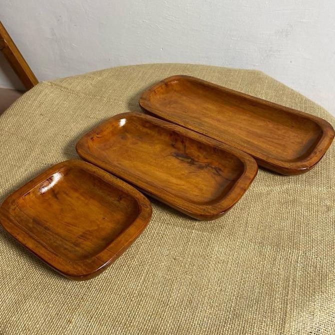 Ebyokurwa- Piring Saji Kayu Persegi Panjang - Piring Saji Hias Bentuk Persegi Griyakayyu - Piring Sa