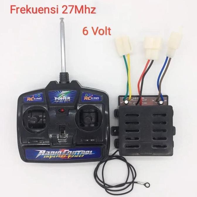 Controller 6 Volt Frekuensi 27Mhz Modul Dinamo Gearbox Mobilan Aki Car