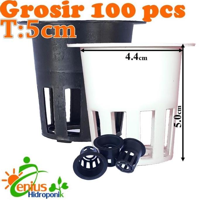 Okwemereza- Grosir 100Pcs Netpot 5Cm / Net Pot Hidroponik / Netpot Hidroponik