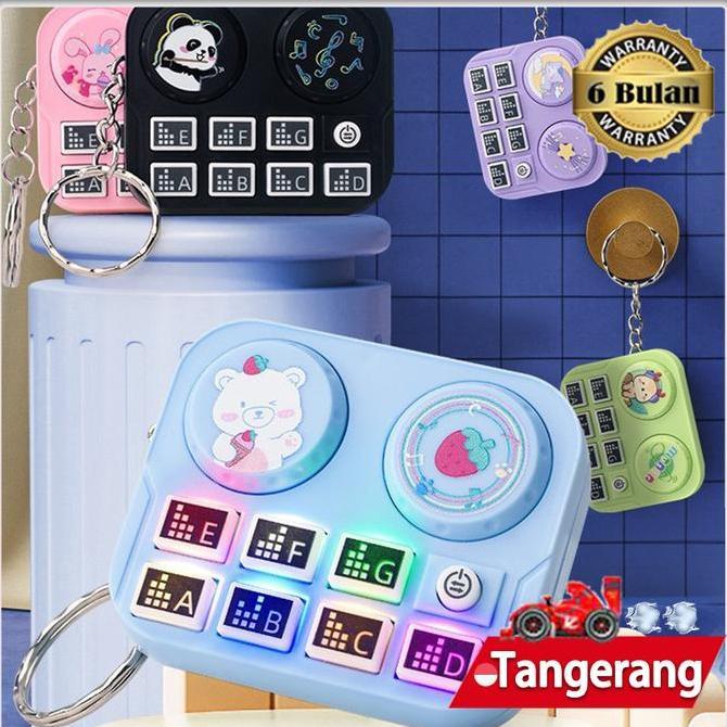 FREYAUR Mainan DJ Turntable Hadiah Mesin Capit Alat Musik Mini Antungan Kunci Hadiah