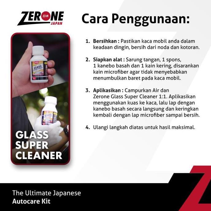 Grosir Glass Super Cleaner Zerone Japan Pembersih Kaca Mobil Beli 2 Lebih Hemat
