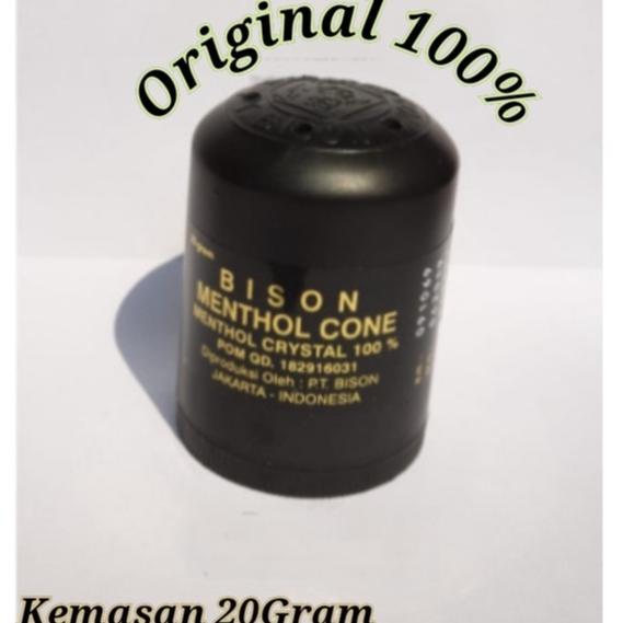BISON MENTHOL CONE 20GR BISON MENTHOL BB UKURAN BESAR UNTUK MELEGAKAN PERNAFASAN