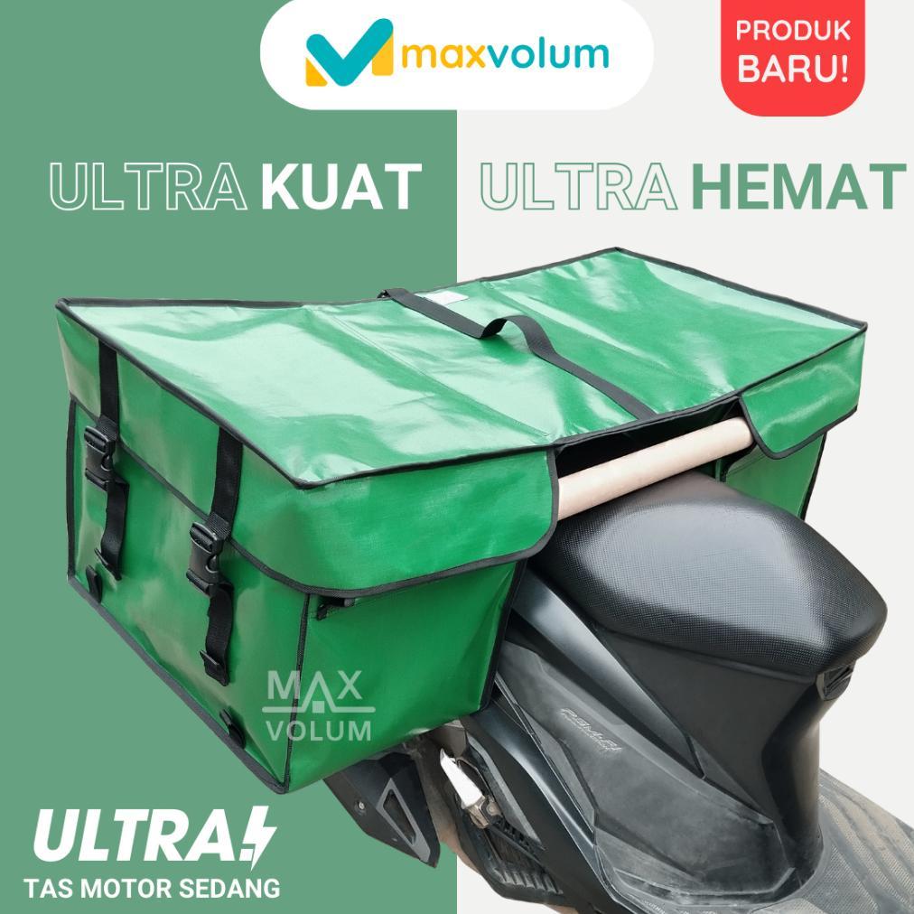 MAXVOLUM Tas Motor ULTRA Sedang - Tas Obrok | Tas Kronjot | Tas Kurir | Tas Rengkek | Tas Bronjong |