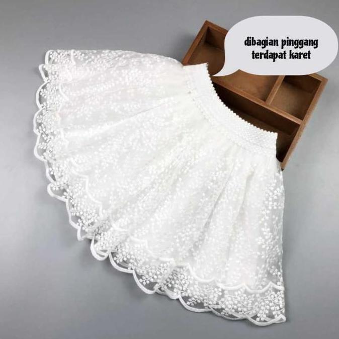 Ebijwaro- Rok Brukat Anak Cantik Lucu/Rok Tutu Anak Perempuan/Rok Tile Anak Cewe  Rok8 Lyme