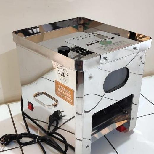 New Mesin Pengiris Tipisin Daging Meat Slicer Stainless Auto 850W Ly850A