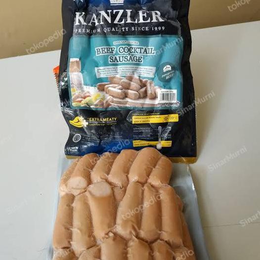 Enyama- Sosis Kanzler Sosis Sapi Kanzler Sosis Beef Cocktail Kanzler 500G