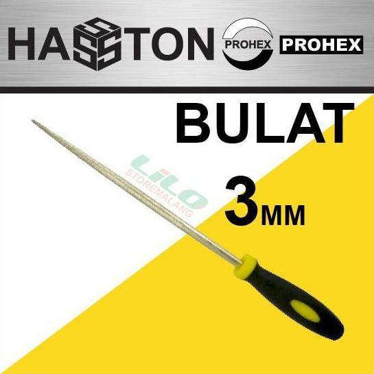 Hasston Kikir Diamond file Round Bulat 3mm