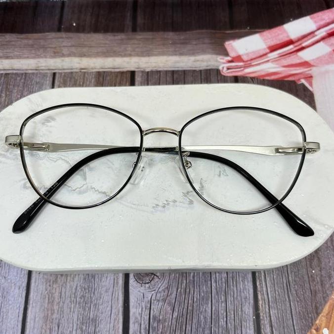 Kunura- Kacamata Cate Eyes Kecil 6656 Bluecromic