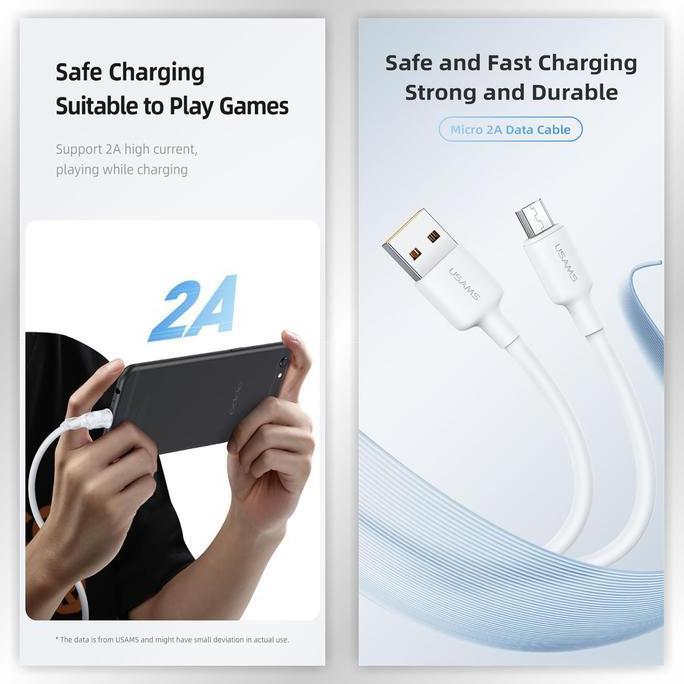 USAMS U84 Kabel Data USB Micro 2A