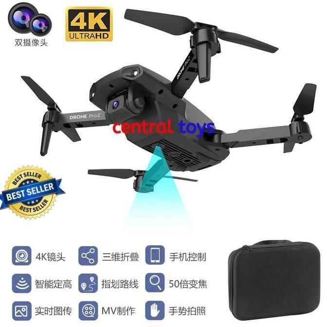 Rc Drone E99 Pro 2 Clone DJI MAVIC Mini Wifi Fpv Dual Camera 4K Altitude Hold Helicopter  Quadcopter