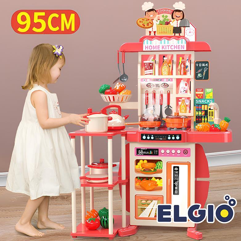 Mainan Masak masakan JUMBO 95CM Kitchen Set Uap dan Wastafel Dapur Spraying Mist