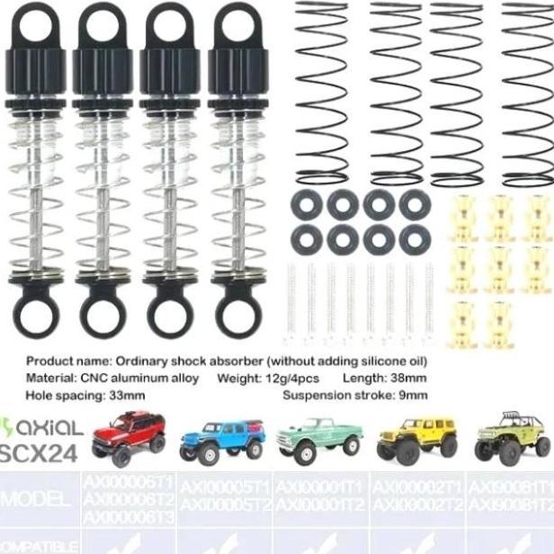Shock Absorber Scx24 Soft 33Mm Alumunium Alloy Cnc
