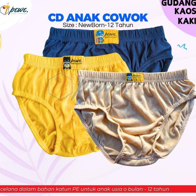 Clothes- 6 Pcs Sempak Anak Laki Celana Dalam Polos Anak Cowok - Clana Dalam - Celana Dalam Anak Laki