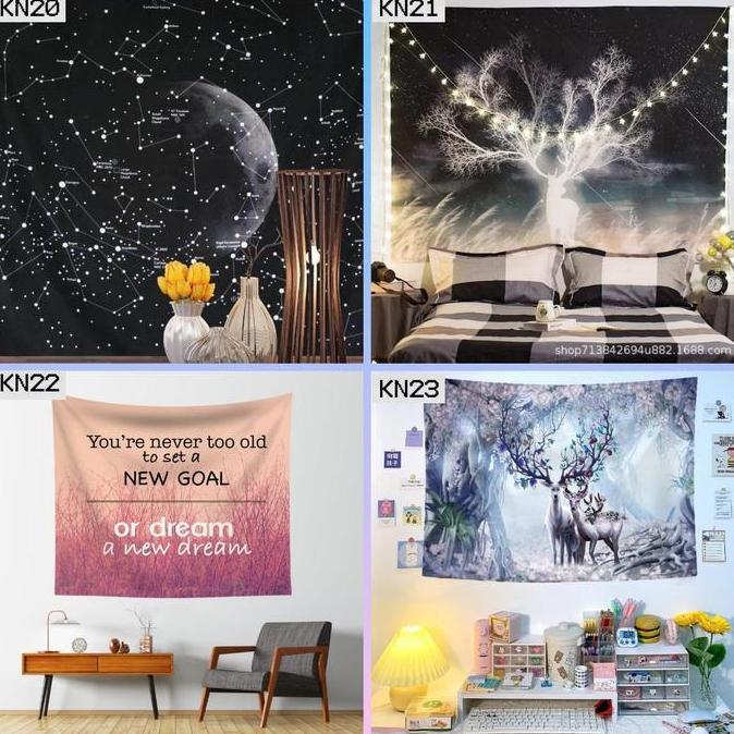 TERMURAH - HS - BACKGROUND KAIN WALLPAPER KAIN DINDING POSTER KAIN ANIME KARTUN