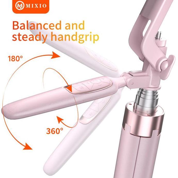 MIXIO A180 Quadpod Macaron 180CM / Tripod Tongsis Bluetooth Premium Remote Multifungsi Selfie Stick 