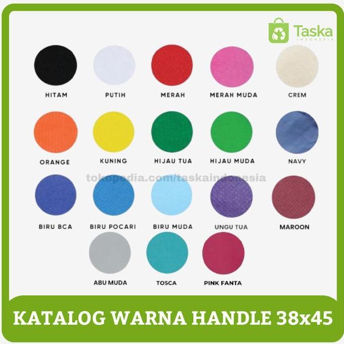 Kantong SPUNBOND HANDLE 38x45 / GOODIE BAG Spunbond / PUTIH