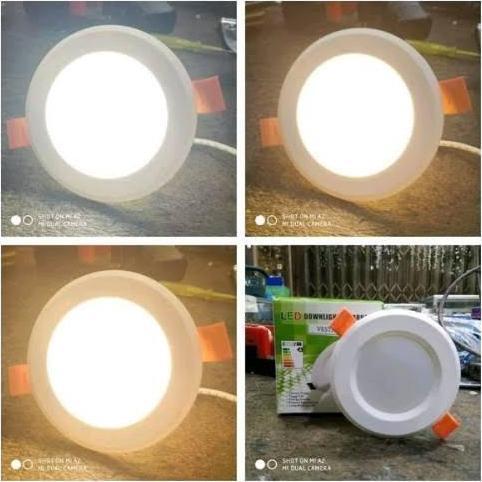 LAMPU DOWNLIGHT LED 3 WARNA 5WATT 6WATT 7WATT 8WATT / LAMPU PLAFON