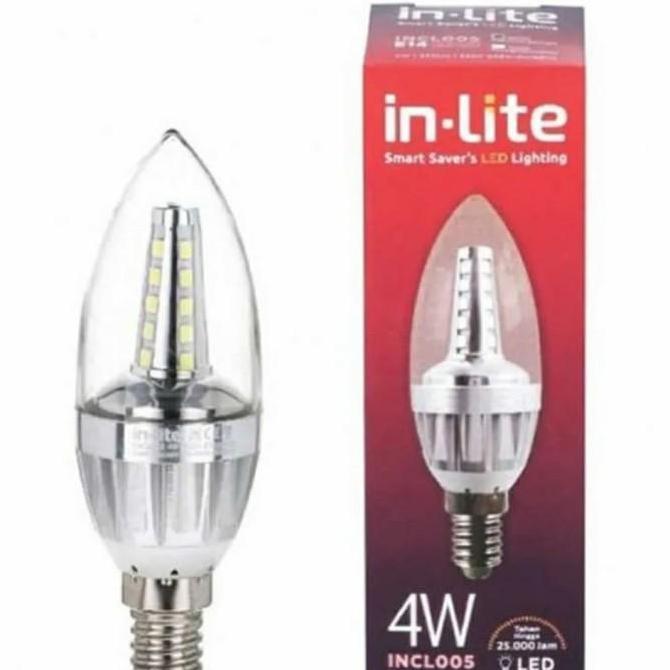 Lampu LED Candle In-Lite INCL003 4W E14 / E27