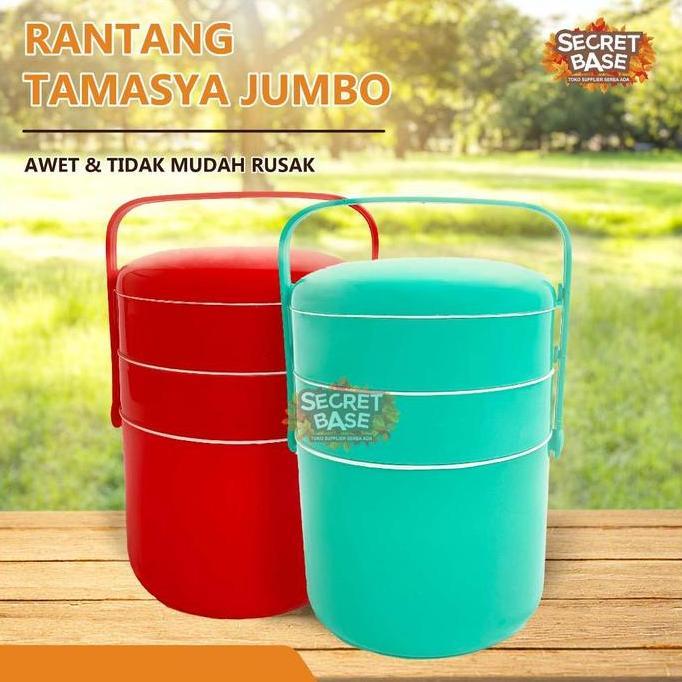 RANTANG TAMASYA JUMBO - Rantang Susun Plastik / Tempat Bekal Makan